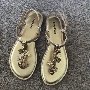 New Bebe Charm Flat Sandals